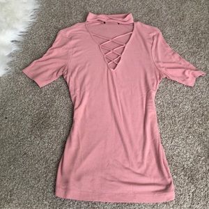 pink shirt